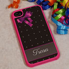 iPhone 4S Pink Bow and Polka Dots Case U614229x